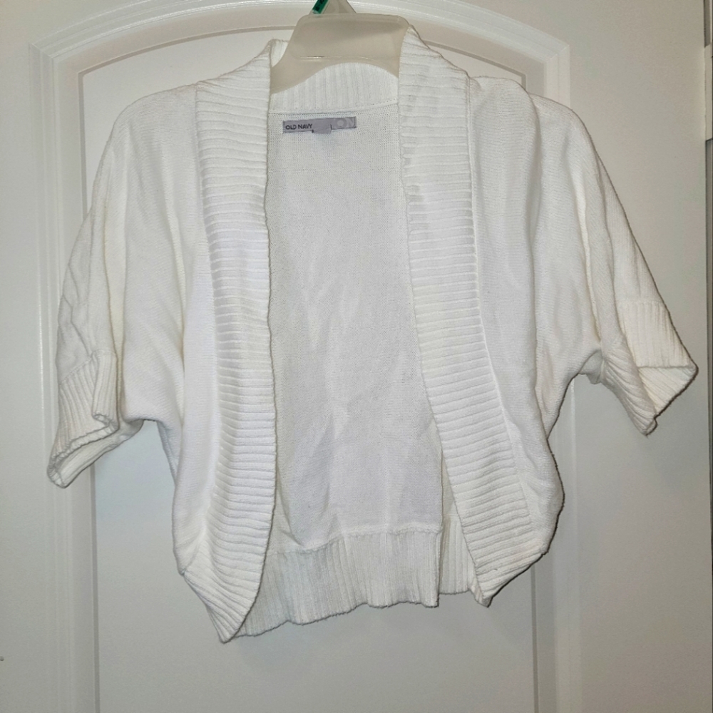 White Shrug Cardigan M